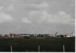Trochu, Alberta seen from a nearby hill.